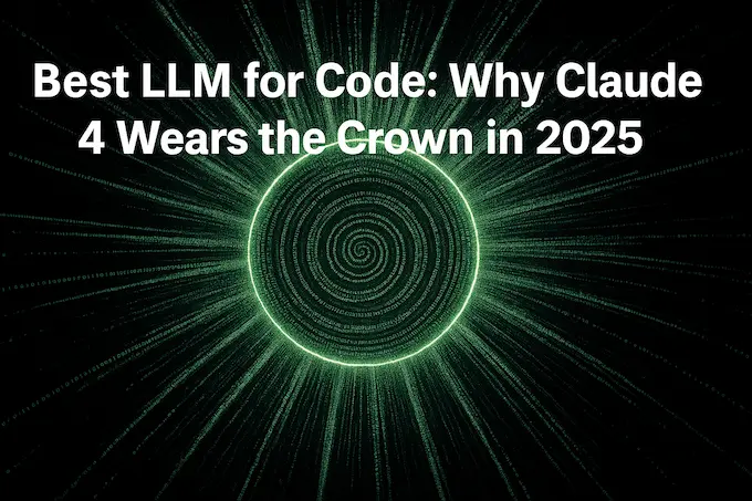 Software engineer working with Claude 4, the best LLM for code in 2025.