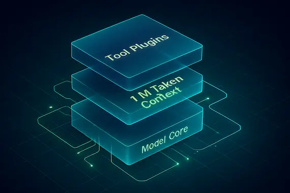 Diagram of Gemini CLI engine layers—model, million-token context, integrated tools.