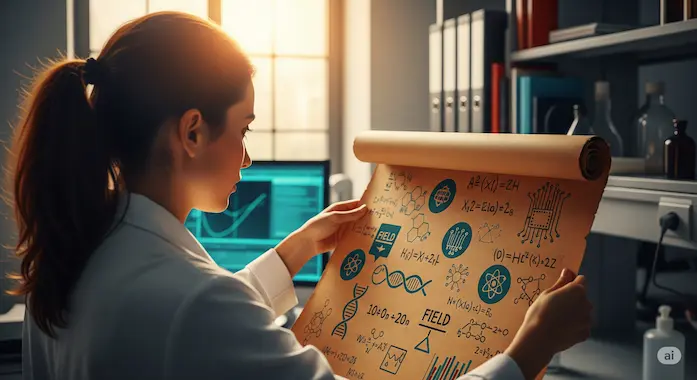 Researcher reveals scroll of diverse graduate-level problems representing Humanity’s Last Exam.
