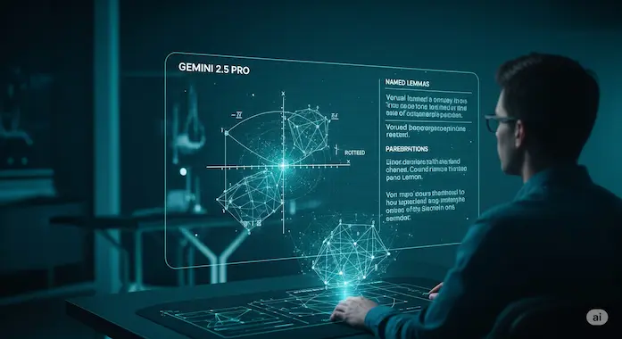 Holographic geometry proof with lemmas overlay: AI Math