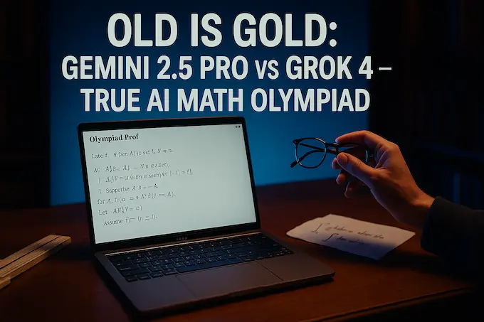 Old Is Gold: Gemini 2.5 Pro Outperforms Grok 4 at the True AI Math Olympiad