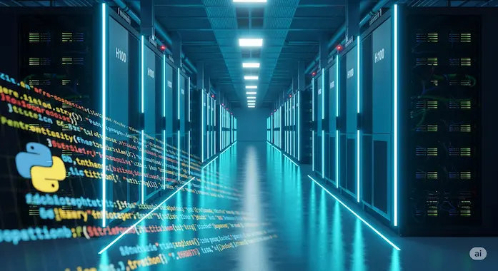 GPU racks and code overlay reveal hardware–software stack behind what is LLM