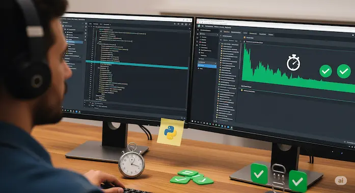 Python function with green unit tests in CI, illustrating LiveCodeBench workflow—the best llm for coding 2025.