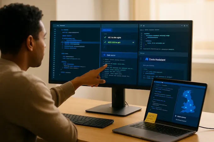 AI news September 20 2025: GPT-5-Codex pair-programming in a clean IDE as tests pass in a sandboxed agent workflow.
