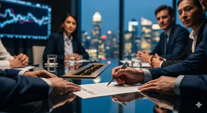 AI News September 6 2025 scene of a boardroom term-sheet signing symbolizing major AI funding momentum.