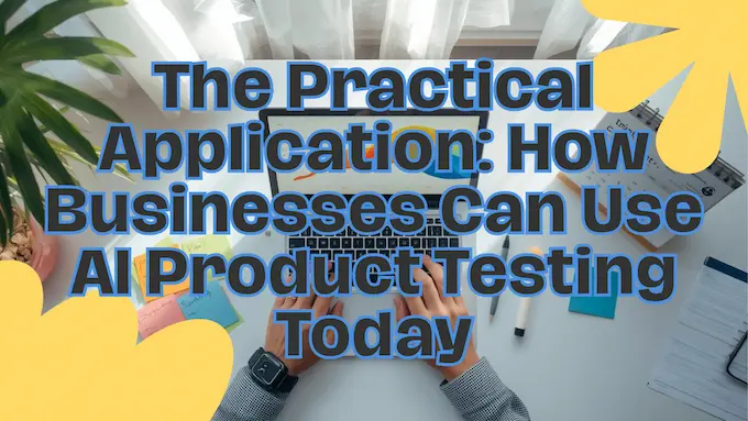 Over-shoulder laptop view of iterative testing workflow, highlighting AI in market research for fast, reliable product decisions.