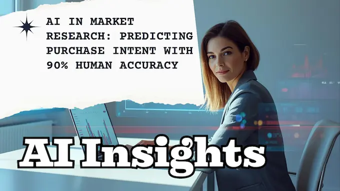 Professional woman reviewing dashboards symbolizing AI in market research predicting purchase intent with human-like accuracy.