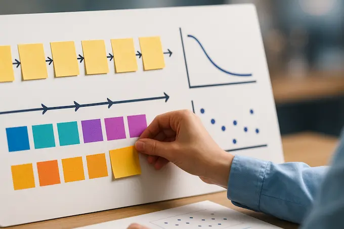 Timeline tokens and transformer diagram showing how predictions work in the future of AI in healthcare.