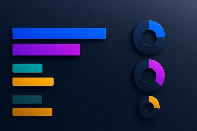 Clean bar chart comparing benchmarks for GPT-5 vs Sonnet 4.5 on a bright editorial board.