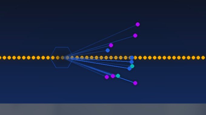 MoE diagram with sparse expert paths and long token stream, visually explaining Ring 1T.