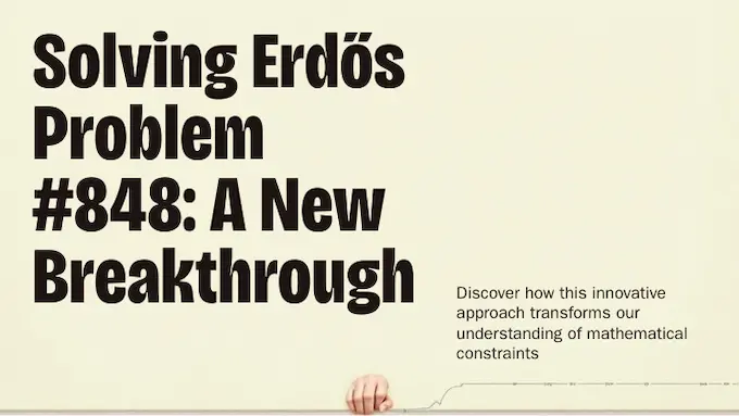Number grid highlights the outlier insight where AI Co-Scientist helps close Erdős Problem #848.