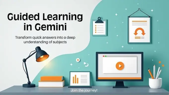 Tutor-style interface blends quizzes, diagrams, and reflection for Guided Learning: AI News November 22 2025.