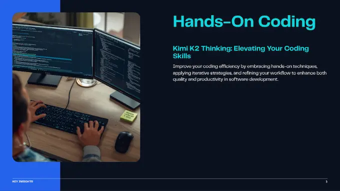 Developer refines a React table and regex under bright daylight, illustrating coding discipline with Kimi K2 Thinking.