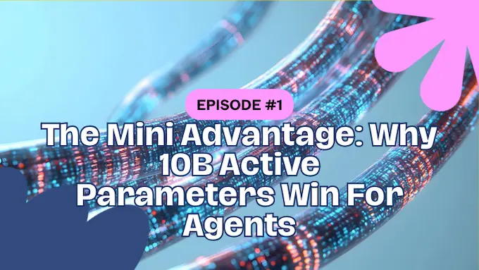 MoE diagram showing MiniMax M2 routing a small 10B activation path for fast agent steps.