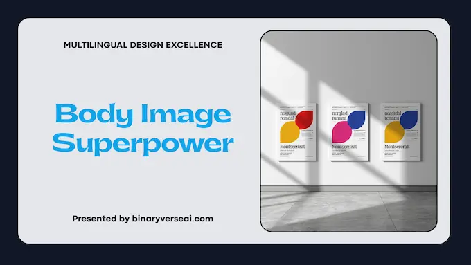 Multilingual poster mockup highlighting crisp, readable typography to show the text strengths of Nano Banana Pro.