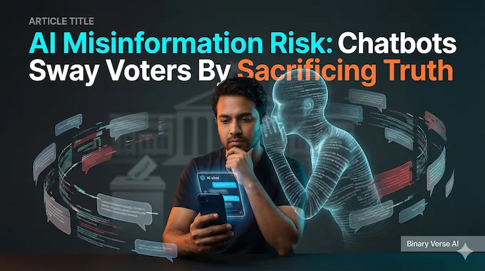 Voter influenced by glowing chatbot streams of AI misinformation