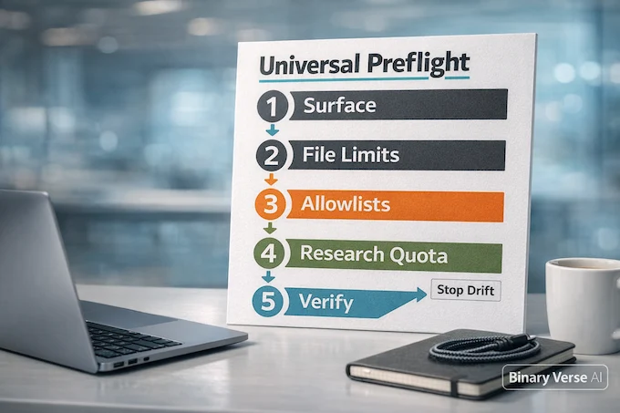 Gemini 3 Pro use cases preflight checklist infographic.