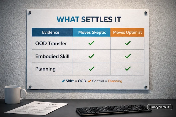 General intelligence vs universal intelligence, tests that settle debate.