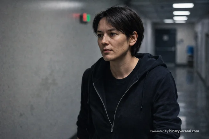 A gritty fluorescent-lit portrait with natural skin texture shows how GPT Image 1.5 can avoid the glossy AI look.