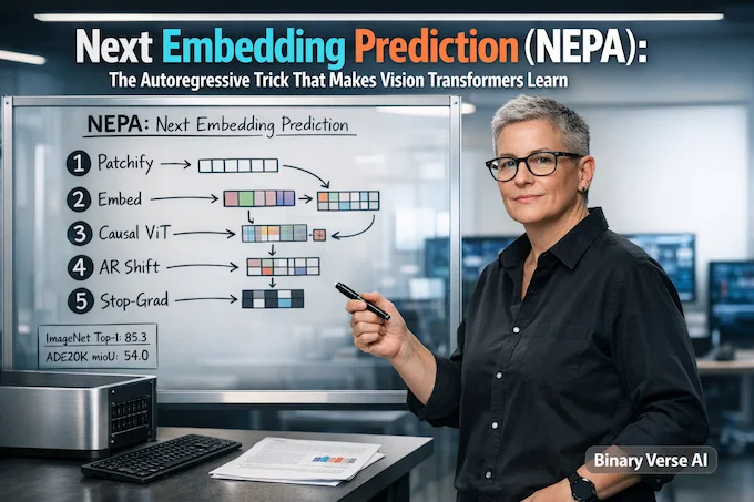 next embedding prediction cover hero with NEPA diagram