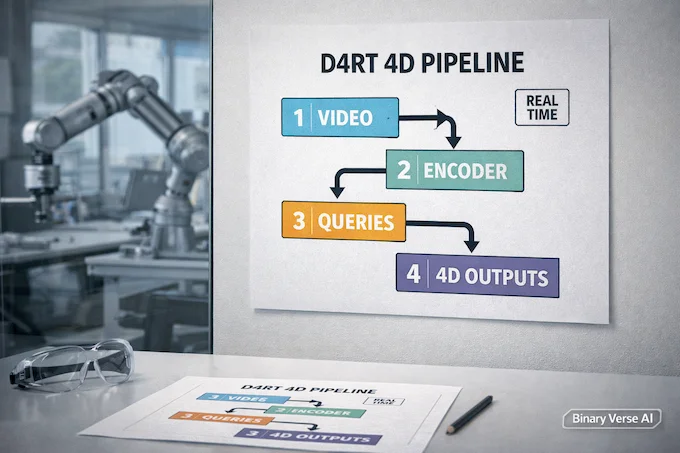 AI News January 24 2026 D4RT 4D pipeline infographic