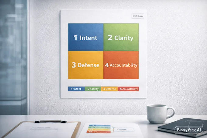 Claude’s Constitution CC0 governance quadrant with accountability and clarity
