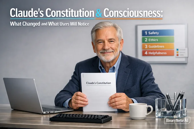 Claude’s Constitution cover hero with document and priority stack