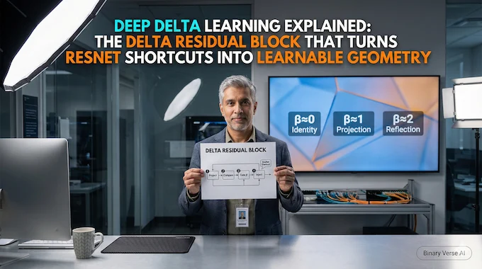 deep delta learning cover showing learnable ResNet shortcut geometry