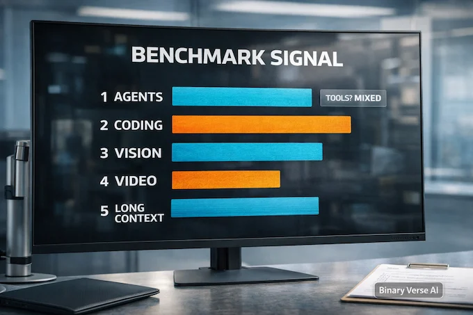 Kimi K2.5 benchmark signal bars for real work
