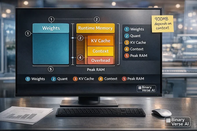 LFM2.5-1.2B-Thinking under 1GB memory breakdown