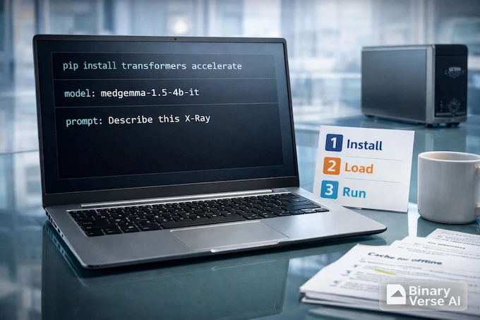 MedGemma 1.5 local install and demo terminal
