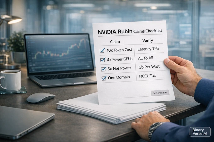 NVIDIA Rubin checklist for verifying 10x and 4x claims