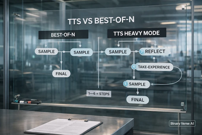 Qwen3 Max Thinking TTS test-time scaling diagram
