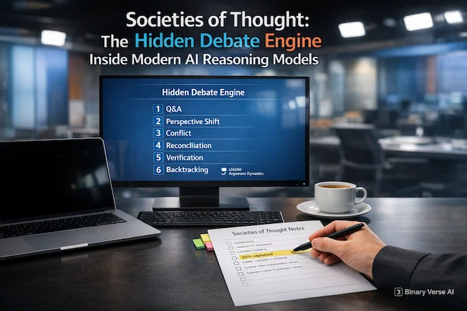 Societies of Thought cover showing internal debate engine.