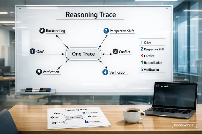 Societies of Thought diagram of social moves in one trace.