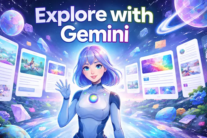 Gemini hub page banner featuring Gemini AI guides, benchmarks, and latest posts