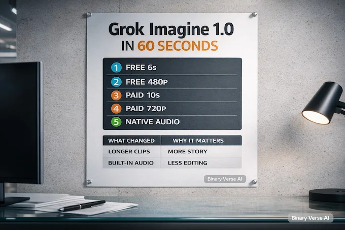 Grok Imagine 1.0 free vs paid 6s 480p settings