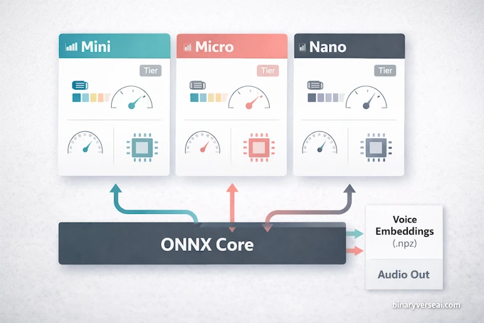Kitten TTS infographic : Under the Hood: Mini, Micro, and Nano Models Explained