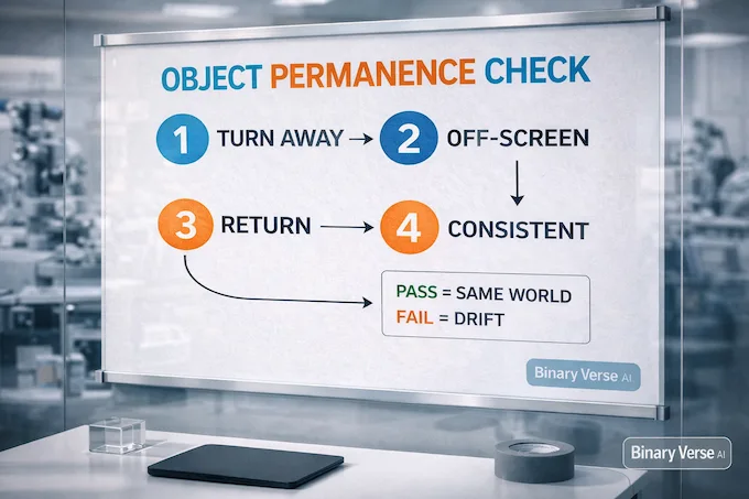 LingBot object permanence test for off-screen state