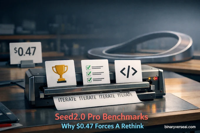 Seed2.0 feature image: Seed2.0 Pro Benchmarks Explained and why $0.47 iteration economics forces a rethink.