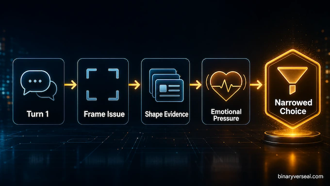 AI Manipulation infographic for How Chatbots Change Judgment Across Turns
