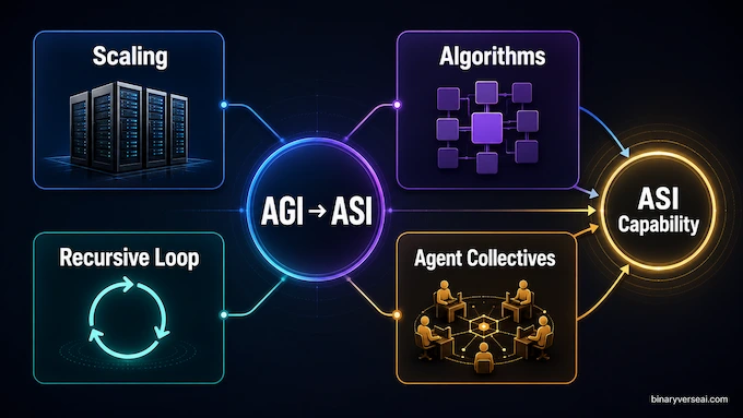 Artificial super intelligence four pathways from AGI to ASI