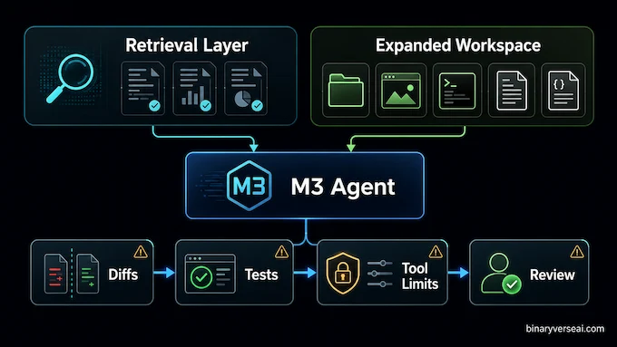 MiniMax M3 infographic for What To Build With It First