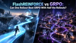 FlashREINFORCE vs GRPO: Can One Rollout per Prompt Really Beat GRPO With Half the Rollouts?