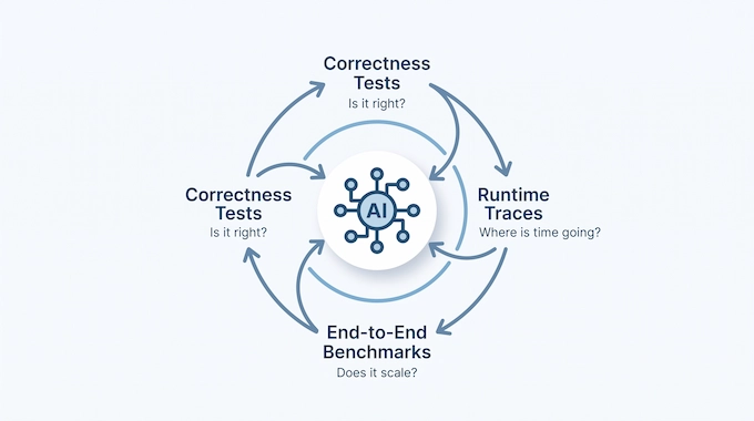 Diagram of the dense feedback loop powering GLM-5.3 inference infrastructure optimization