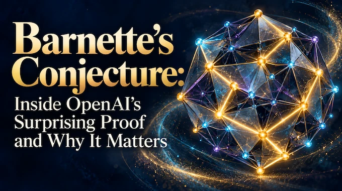 Glowing loop through a planar graph illustrating Barnette’s Conjecture and OpenAI’s proof claim