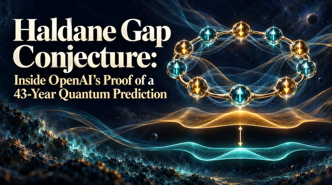Glowing ring of quantum spins above an energy gap illustrating the Haldane gap conjecture proof