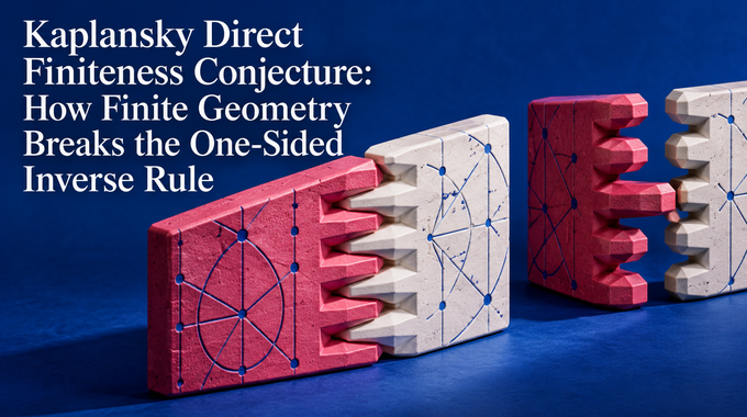 Kaplansky Direct Finiteness Conjecture illustrated by ceramic combs that fit in one order but clash in reverse.