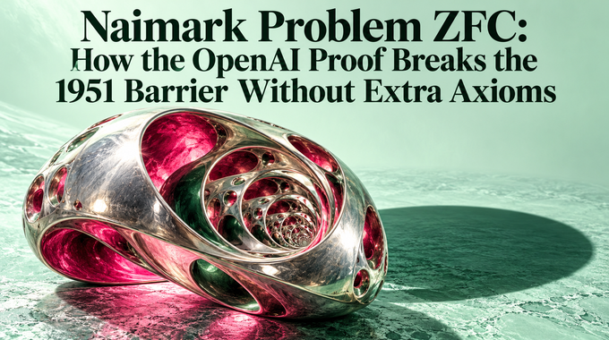 Recursive silver sculpture and one shadow illustrate the naimark problem zfc counterexample.