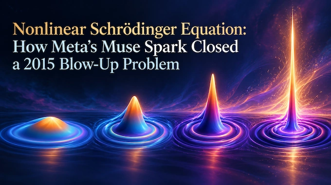 Nonlinear Schrödinger Equation cover showing a glowing wave collapsing into a bright focal point